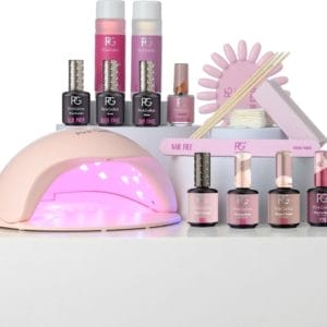 Pink Gellac Gellak Starterspakket Premium Uncovered - 4 Kleuren Gel Nagellak, LED lamp en Manicure Set - Gel Lak voor Gelnagels