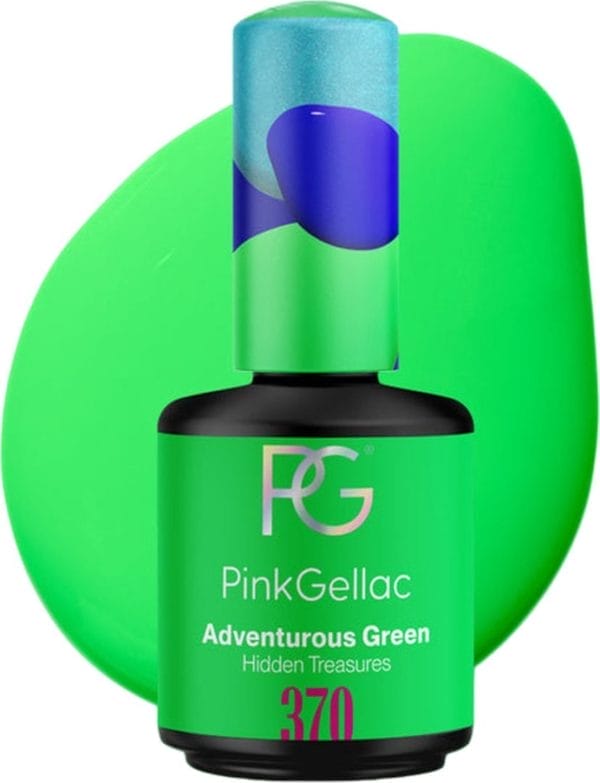 Pink gellac groene gellak nagellak - gelnagellak - gelnagels producten - gel nails - 370 adventurous green