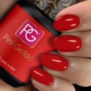 Pink Gellac | Lady in Red - Gellak - Vegan - Rood - Creamy Finish - 15 ml