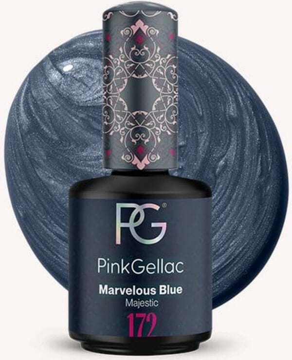 Pink gellac | marvelous blue - gellak - vegan - rood - parel finish - 15 ml