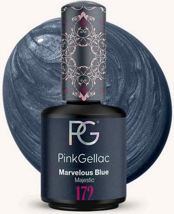 Pink Gellac | Marvelous Blue - Gellak - Vegan - Rood - Parel Finish - 15 ml