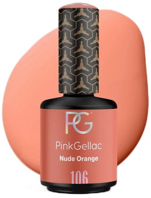 Pink gellac oranje gellak nagellak 15ml - gel lak - gelnagellak - gelnagels producten - gel nails - gelnagel - 106 nude orange