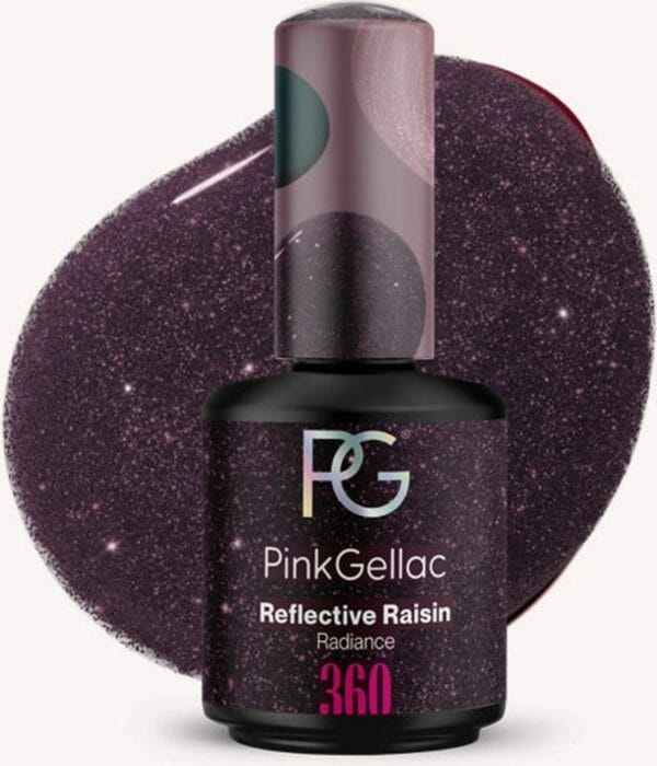 Pink Gellac - Reflective Raisin - Gellak - Vegan - Paars - Glanzend - 15ml