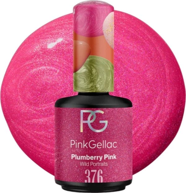 Pink gellac roze gellak nagellak - gelnagellak - gelnagels producten - gel nails - 376 plumberry pink