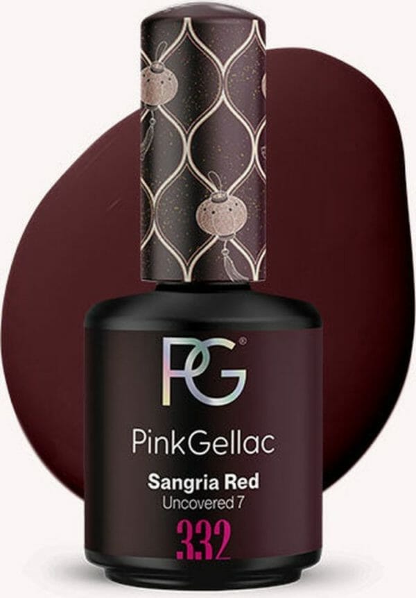 Pink gellac | sangria red - gellak - vegan - donkerrood - creamy finish - 15 ml