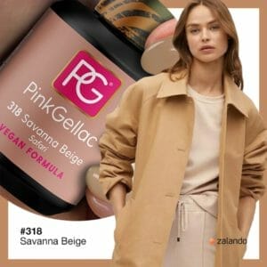 Pink Gellac - Savanna Beige - Gellak - Vegan - Beige - Glanzend - 15ml