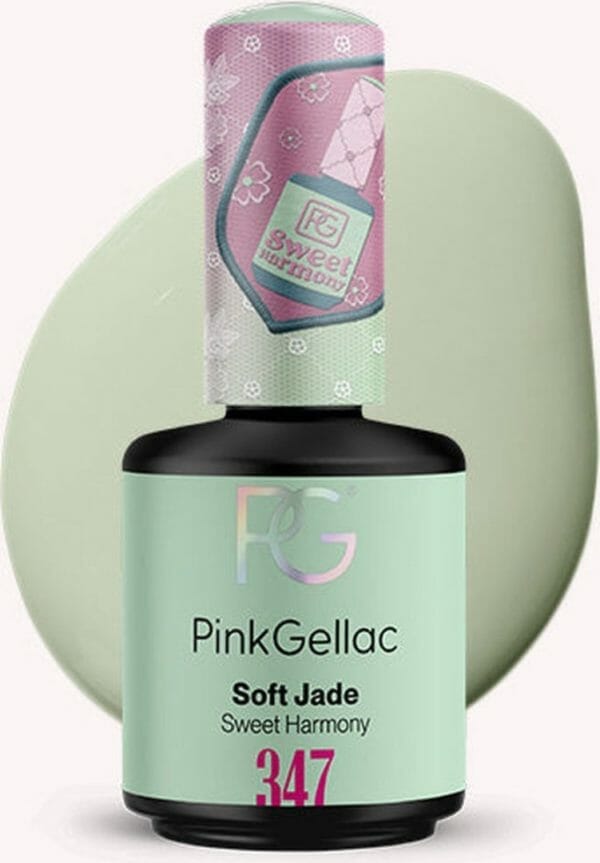 Pink gellac - soft jade - gellak - vegan - groen - glanzend - 15ml
