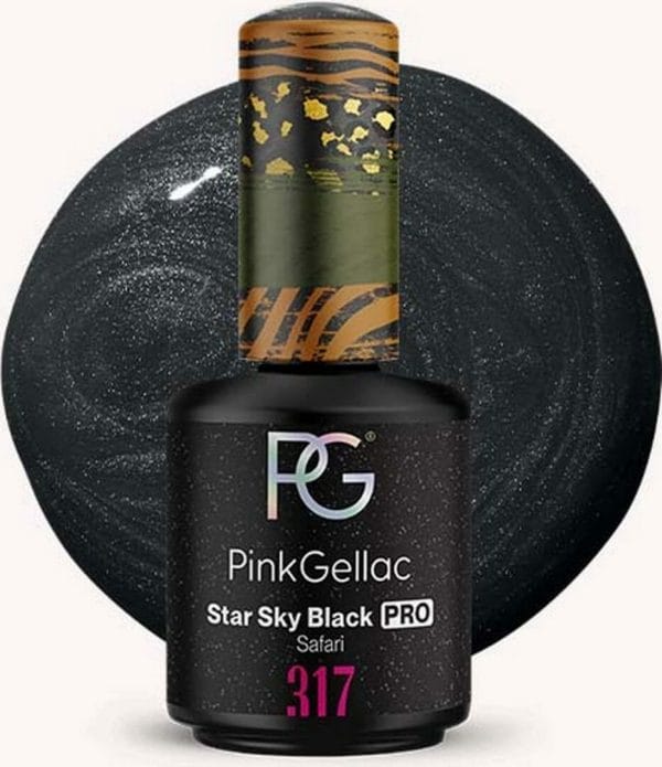 Pink Gellac - Star Sky Black - Gellak - Vegan - Zwart - Glanzend - 15ml
