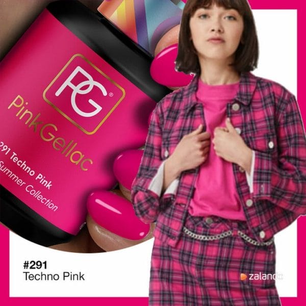 Pink Gellac - Techno Pink - Gellak - Vegan - Roze - Glanzend - 15ml