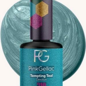 Pink Gellac - Tempting Teal - Gellak - Vegan - Blauw - Glanzend - 15ml