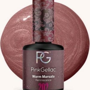 Pink Gellac | Warm Marsala - Gellak - Vegan - Bruin - Shimmer Finish - 15 ml