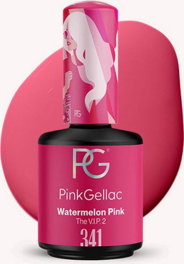 Pink gellac - watermelon pink - gellak - vegan - roze - glanzend - 15ml