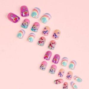 Plaknagels kinderen - nepnagels kinderen - kunstnagels kinderen - plaknagels - nep nagels - kunstnagels - Set van 24 - press on nails - plaknagels zelfklevende -