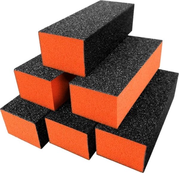 Polijstblok zwart/oranje (10stuks)- Buffer Blok- Nagelvijl- Nagel Bufferblok- Manicure- Nagelvijlen