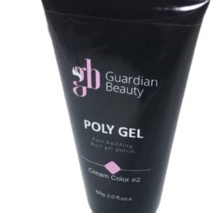 Polygel - Polyacryl Gel -Cream Color #2 - 60gr - Gel nagellak - Fantastische glans en kleurdiepte - UV en LED-uithardbaar - Kunstnagels en natuurlijke nagels