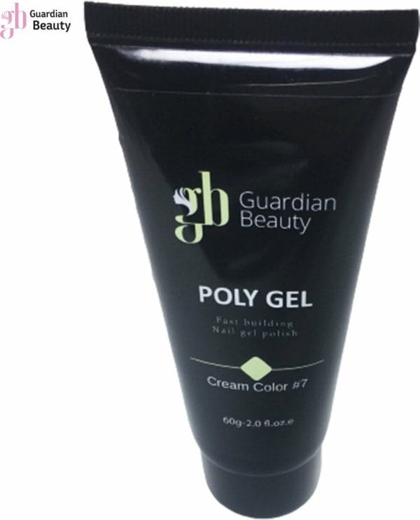 Polygel - Polyacryl Gel -Cream Color #7 - 60gr - Gel nagellak - Fantastische glans en kleurdiepte - UV en LED-uithardbaar - Kunstnagels en natuurlijke nagels