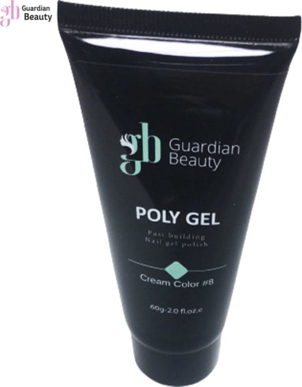 Polygel - polyacryl gel -cream color #8 - 60gr - gel nagellak - fantastische glans en kleurdiepte - uv en led-uithardbaar - kunstnagels en natuurlijke nagels