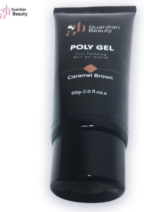Polygel - polyacryl gel - kleur caramel brown - 60gr - gel nagellak - fantastische glans en kleurdiepte - uv en led-uithardbaar - kunstnagels en natuurlijke nagels