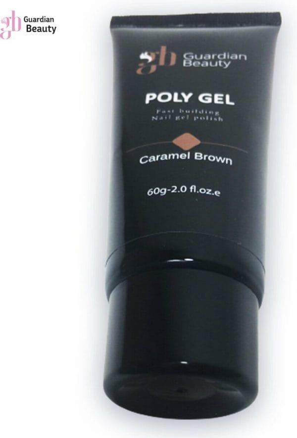 Polygel - Polyacryl Gel - Kleur Caramel Brown - 60gr - Gel nagellak - Fantastische glans en kleurdiepte - UV en LED-uithardbaar - Kunstnagels en natuurlijke nagels