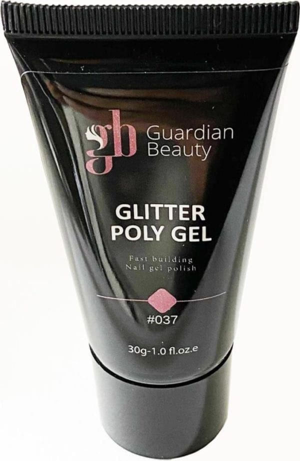 Polygel - polyacryl gel - kleur glitter rood - 30gr - gel nagellak - fantastische glans en kleurdiepte - uv en led-uithardbaar - kunstnagels en natuurlijke nagels