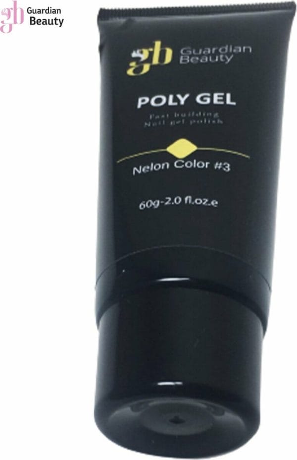 Polygel - Polyacryl Gel - Nelon Color #3 - 60gr - Gel nagellak - Fantastische glans en kleurdiepte - UV en LED-uithardbaar - Kunstnagels en natuurlijke nagels