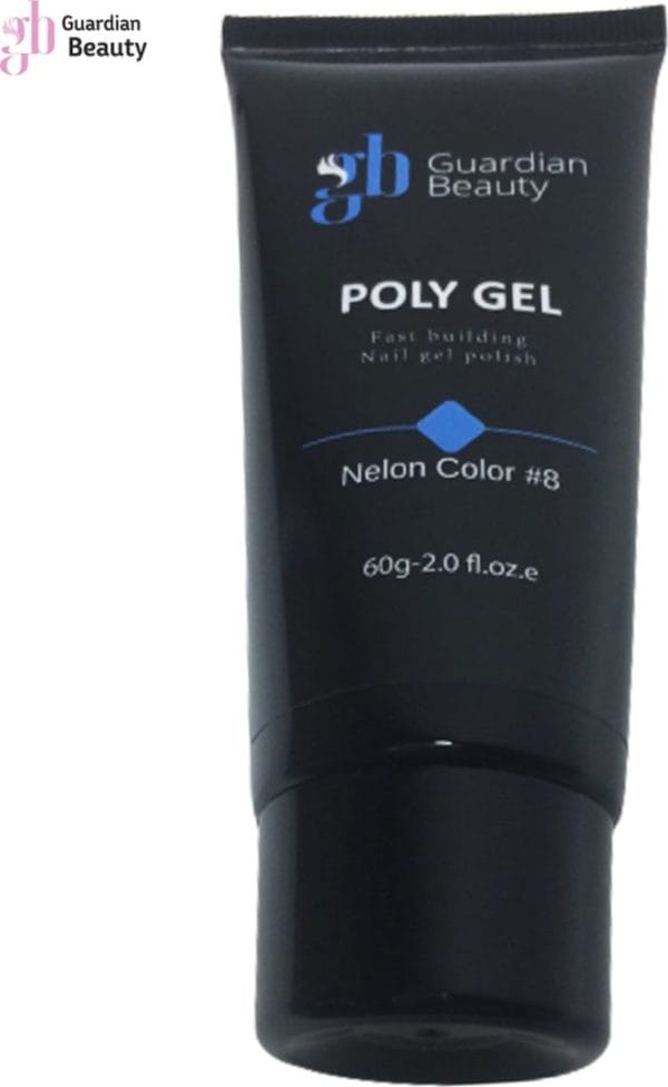 Polygel - polyacryl gel - nelon color #8 - 60gr - gel nagellak - fantastische glans en kleurdiepte - uv en led-uithardbaar - kunstnagels en natuurlijke nagels