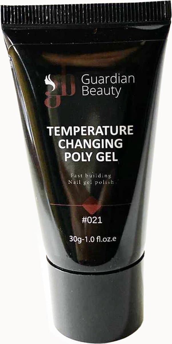 Polygel - Polyacryl Gel - Temperature Changing - Kleur Bruin - 30gr - Gel nagellak - Fantastische glans en kleurdiepte - UV en LED-uithardbaar - Kunstnagels en natuurlijke nagels