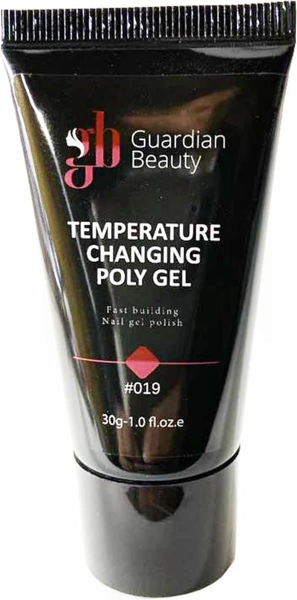 Polygel - Polyacryl Gel - Temperature Changing - Kleur Donker Rood - 30gr - Gel nagellak - Fantastische glans en kleurdiepte - UV en LED-uithardbaar - Kunstnagels en natuurlijke nagels