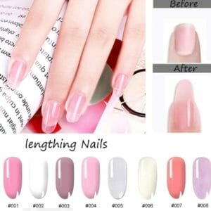 Polygel nagelverlenging - nagelverlengingen -Nail Art - Kit 6 stuks - manicure voor beginners|clear