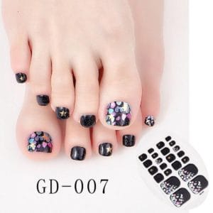 Prachtige kleur, 44 Tips/2Vel Manicure Teen Nagel stickers,Nageldecoratie,Nagellak,Plaknagels / Nageltips , 2 vel =44stuk