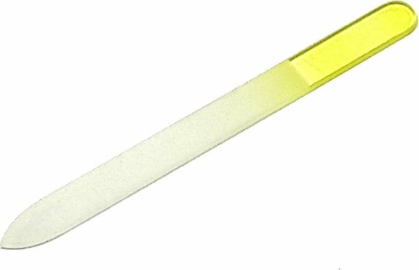 Premax manicure glasvijl transparant geel 14 cm.