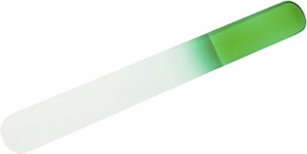 Premax-professionele pedicure-glasvijl-groot- 19. 5 cm- transparant groen