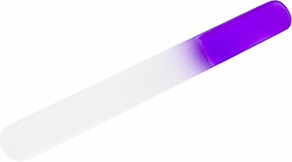 Premax-professionele pedicure-glasvijl-groot- 19. 5 cm- transparant paars