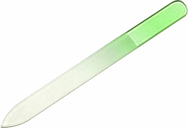Premax manicure glasvijl transparant groen 14 cm.