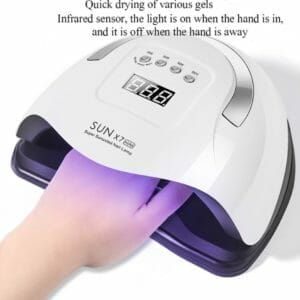 Professionele 180W LED Nageldroger Lamp - Gel nagel Droger - 180W de sterkste nagellamp op de markt - Geschikt Voor Elke nagel, Sneller Droger Voor Gel Polish Nail Apparatuur Automatische Sensor Nail Art Gereedschap Voor Vingernagel En teennagel