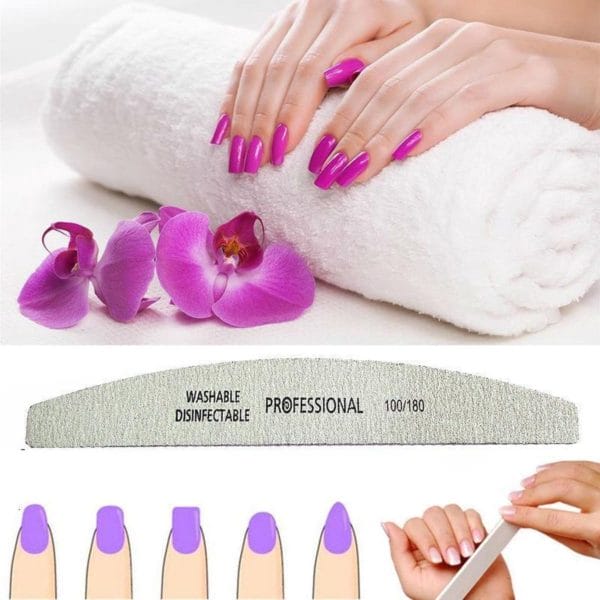 Professionele nagelvijl acryl nagels gel nagels - set 5 vijlen