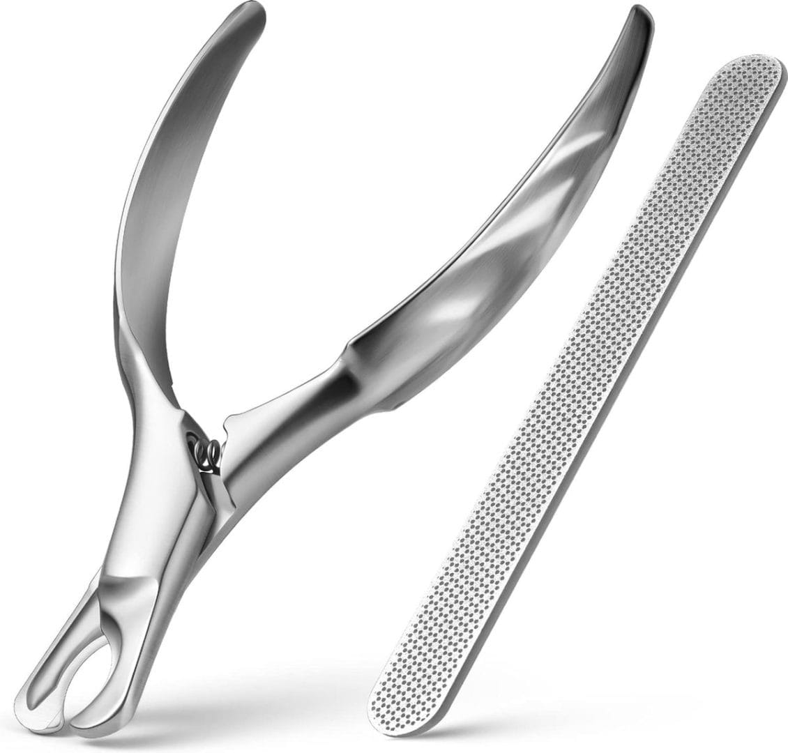 Professionele nagelschaar voor honden en katten, met nagelvijl, ergonomische handgreep, klauwtang voor middelgrote en kleine huisdieren, volledig van roestvrij staal voor eenvoudige reiniging en Professionele nagelschaar voor honden en katten, met nagelvijl, ergonomische handgreep, klauwtang voor middelgrote en kleine huisdieren, volledig van roestvrij staal voor eenvoudige reiniging en