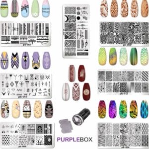 Purplebox Nagelstempelset met 2 grote platen