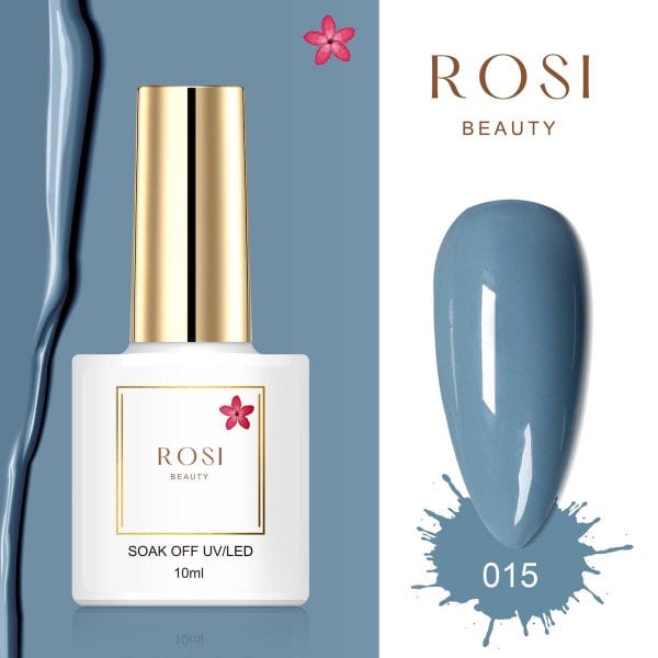 Rosi beauty gelpolish - gel nagellak - gellak - 10 ml - uv & led - blauw 015 cold blue