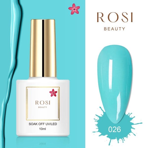 ROSI Beauty Gelpolish - Gel nagellak - Gellak - 10 ML - UV & LED - Blauw 026 Baby Blue