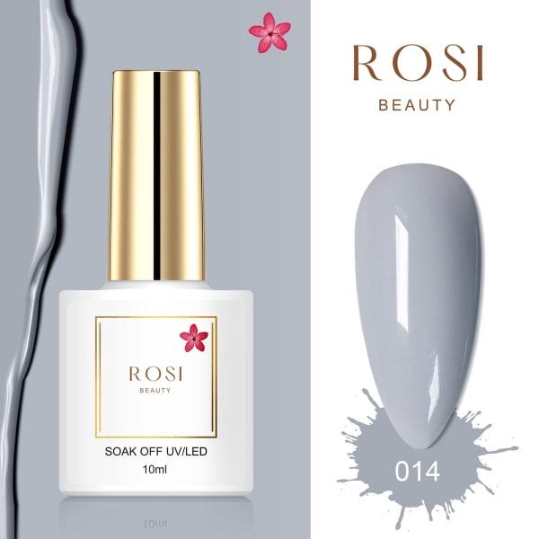ROSI Beauty Gelpolish - Gel nagellak - Gellak - 10 ML - UV & LED - Grijs 014 Classic Gray