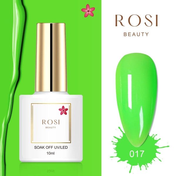 ROSI Beauty Gelpolish - Gel nagellak - Gellak - 10 ML - UV & LED - Groen 017 Neon Green