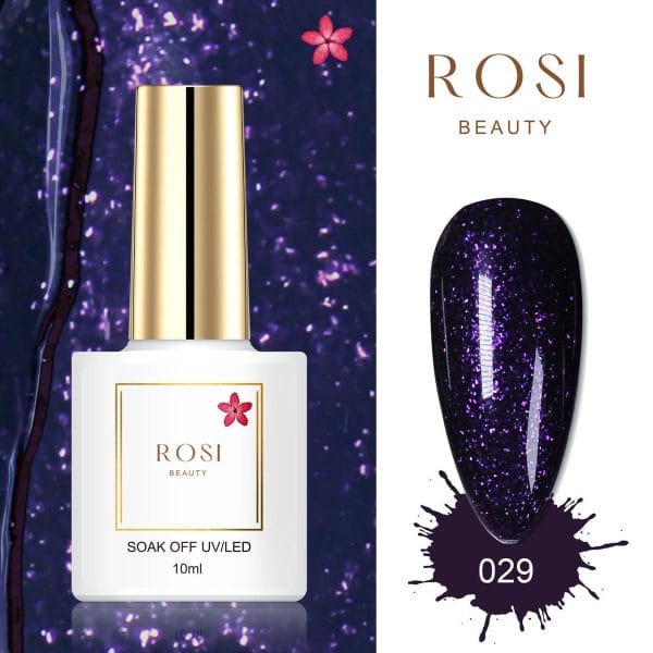 ROSI Beauty Gelpolish - Gel nagellak - Gellak - 10 ML - UV & LED - Paars 029 Shiny Violet