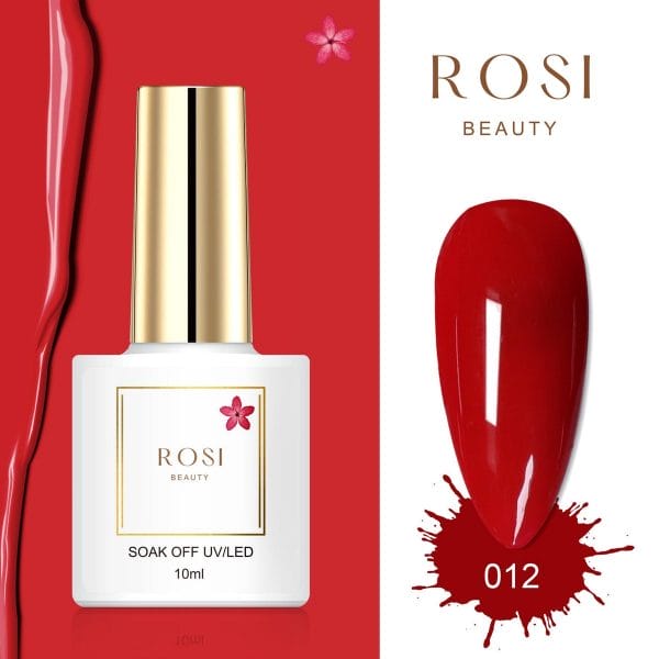 ROSI Beauty Gelpolish - Gel nagellak - Gellak - 10 ML - UV & LED - Rood 012 Classic Red