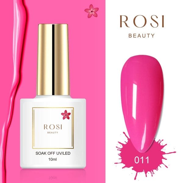 ROSI Beauty Gelpolish - Gel nagellak - Gellak - 10 ML - UV & LED - Roze 011 Beautiful Pink
