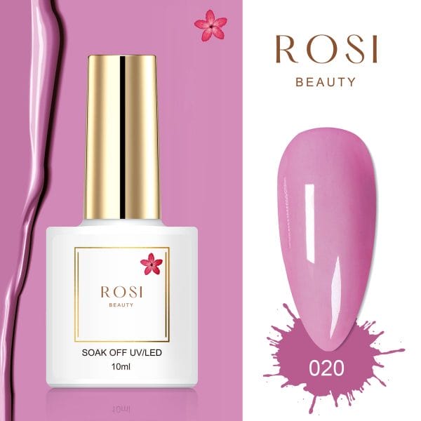 ROSI Beauty Gelpolish - Gel nagellak - Gellak - 10 ML - UV & LED - Roze 020 Just Pink