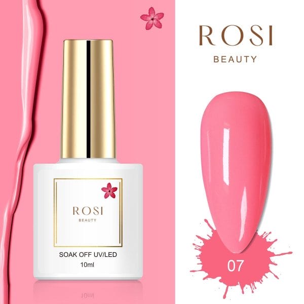 ROSI Beauty Gelpolish - Gel nagellak - Gellak - 10 ML - UV & LED - Roze 07 Sweet Pink