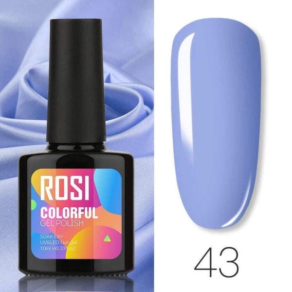 ROSI Gelpolish - Gel nagellak - Gellak - UV & LED - Blauw 043 Soft Blue