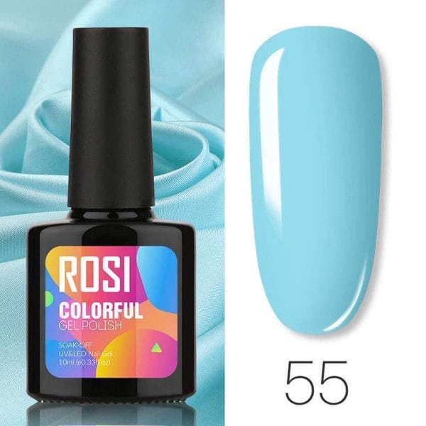 ROSI Gelpolish - Gel nagellak - Gellak - UV & LED - Blauw 055 Baby Blue