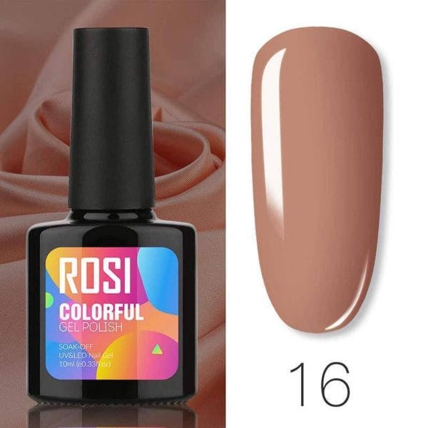Rosi gelpolish - gel nagellak - gellak - uv & led - bruin 016 hazelnut brown